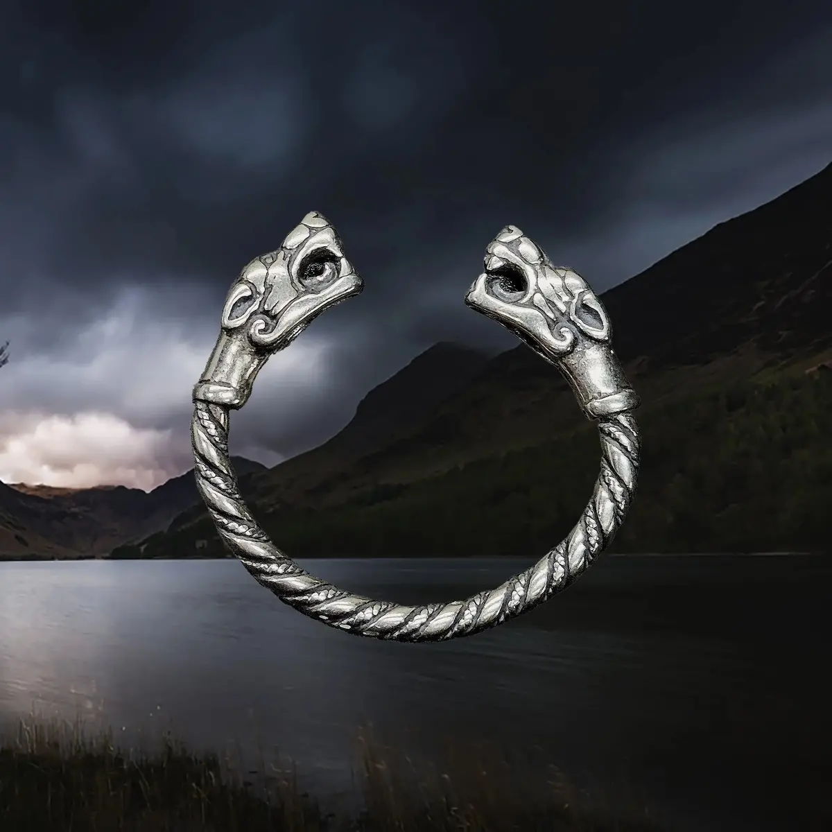 Silver Twisted Ferocious Wolves Ring 3