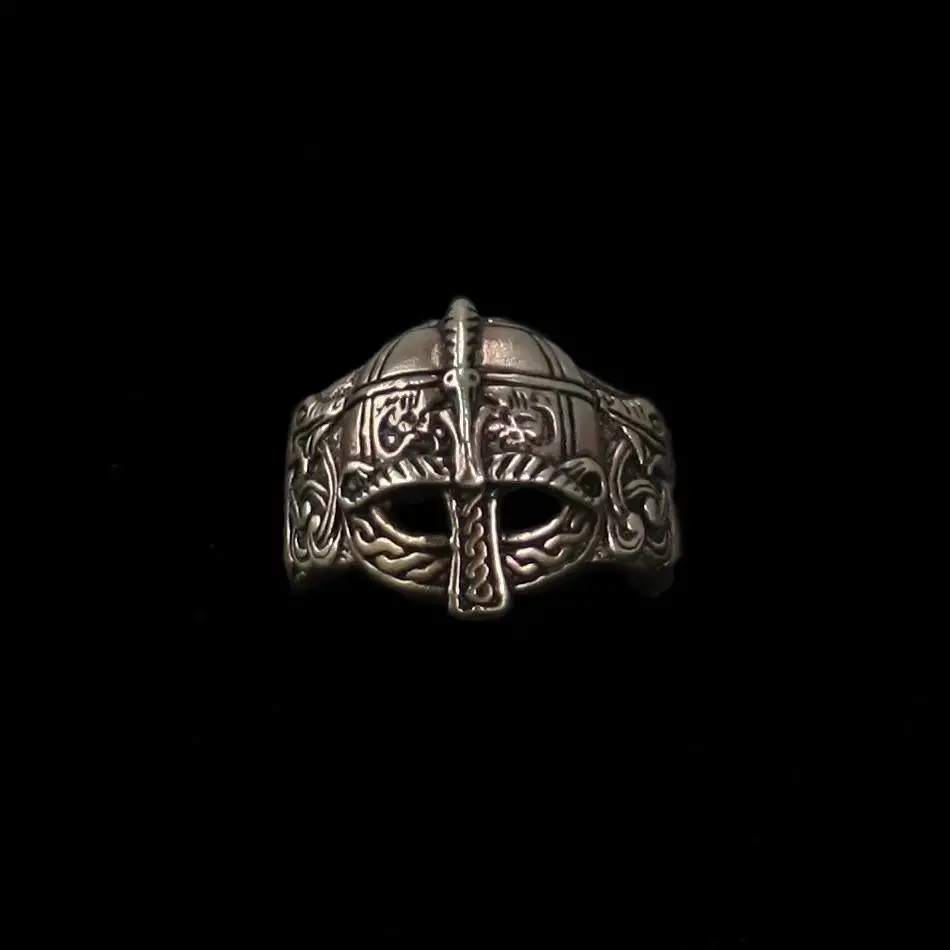 Bronze Viking Helmet Ring 2