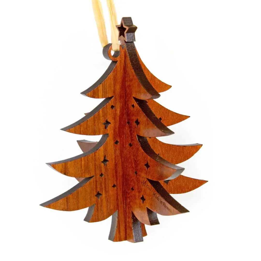 Koa 3D Ornament - Christmas Tree 1