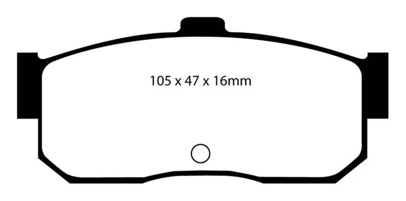 Ebc Yellowstuff Rear Brake Pads For 1991–1997 Infiniti G20 2.0L – High-Friction Street & Track Compound 1