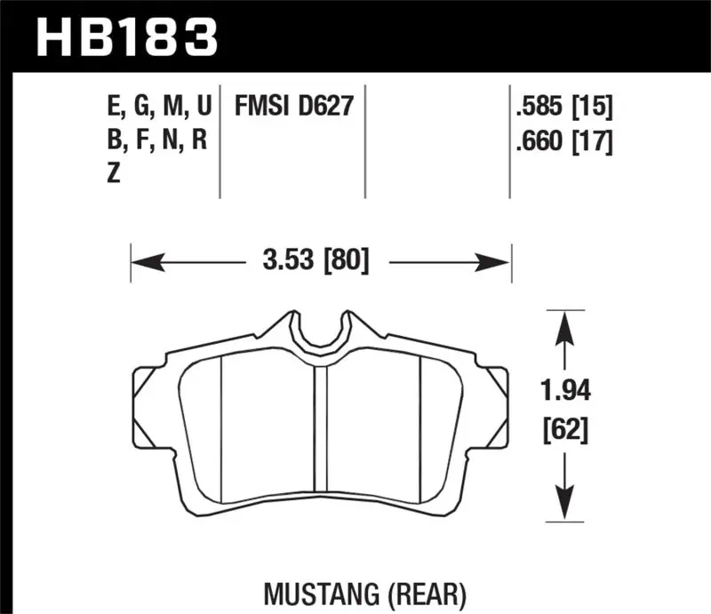 Hawk Hp+ High-Performance Street Brake Pads – Ceramic Compound For Enhanced Stopping Power 1