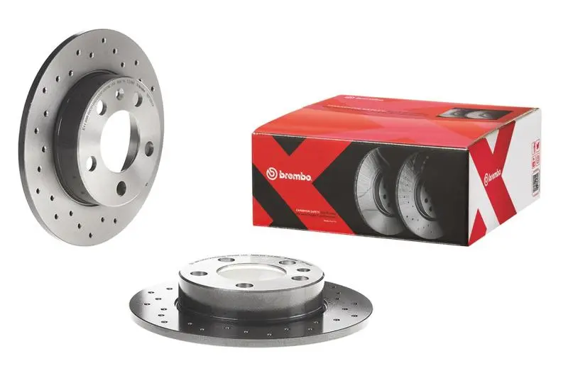Brembo Cross-Drilled Front Brake Rotor For 2011–2015 Chevrolet Cruze & 2016 Cruze Limited – Uv-Coated 1