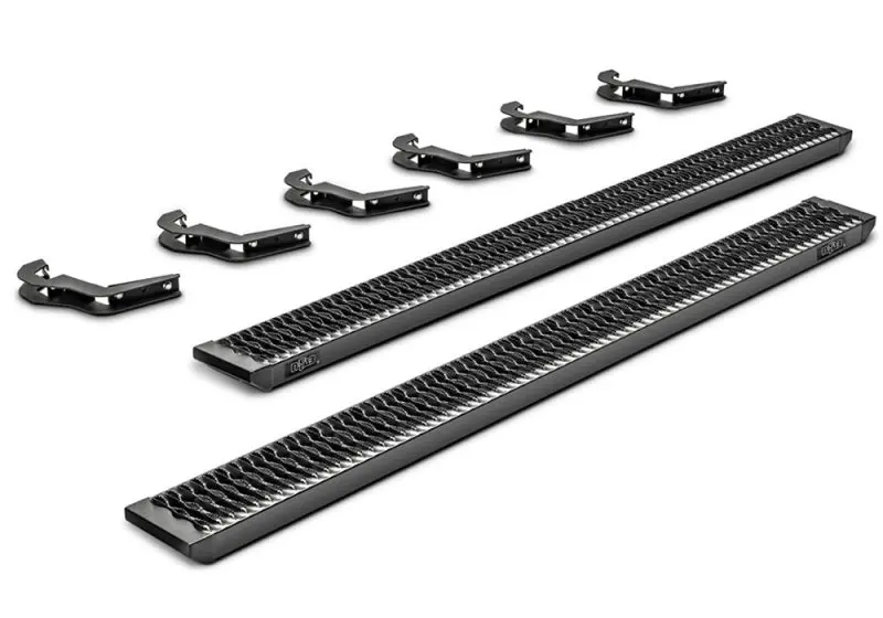 N-Fab Growler Fleet Side Steps – Cab-Length, Textured Black Finish For 2005–2019 Toyota Tacoma Crew Cab 1
