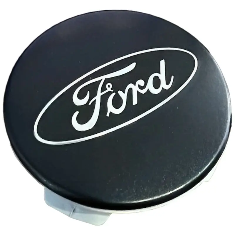 Ford Racing Satin Black & Chrome Wheel Center Cap Kit For Ford Vehicles 1