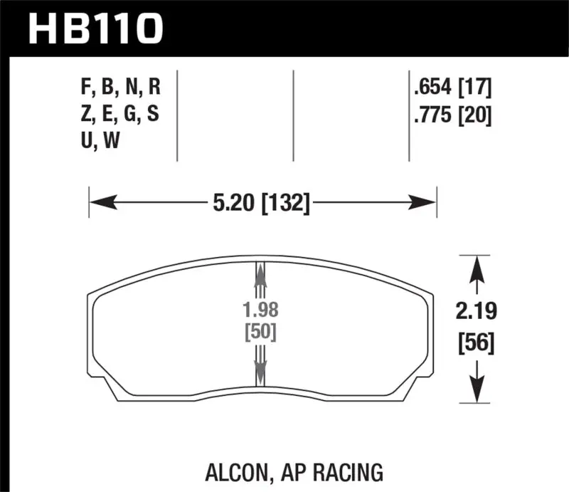Hawk Performance Ceramic Brake Pads – Cp5200 Caliper-Compatible Street Compound 1