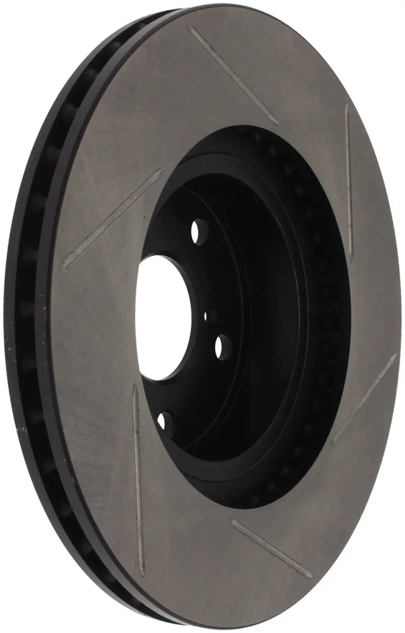 Stoptech Power Slot 00-05 Legacy / 7/98-08 Impreza Front Right Sportstop Slotted Rotor 1