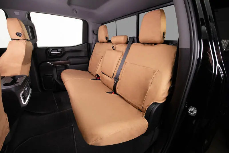 Covercraft Custom Tan Polycotton Front Row Seat Covers For 2014 Chevrolet/Gmc 1500 1