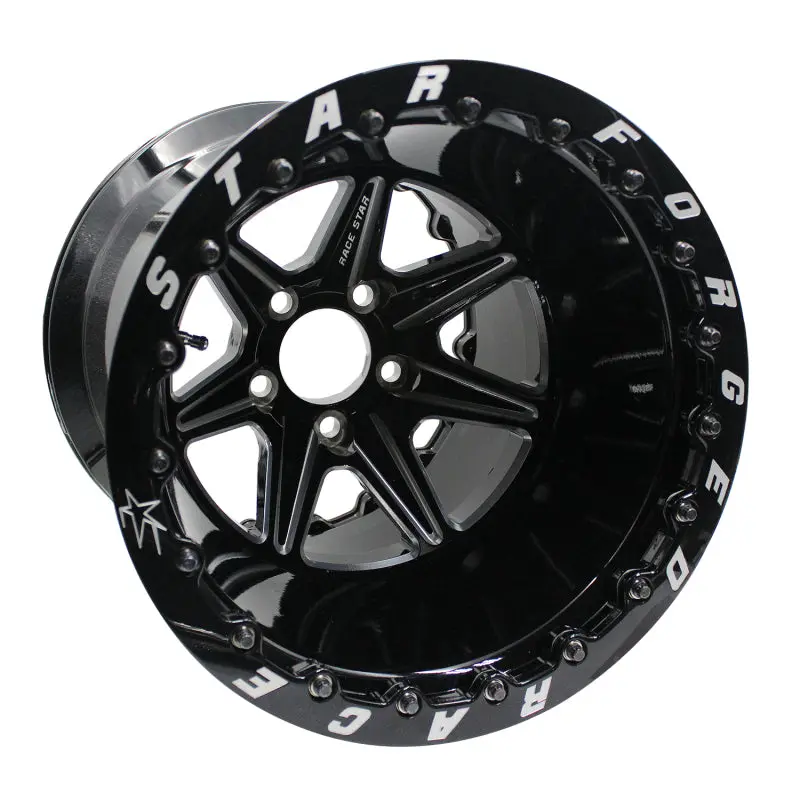 Race Star Valstar 15X12 Black Machined Wheel – 5X4.5" Bolt Pattern, 4.5" Backspace, 3.072" Center Bore 1
