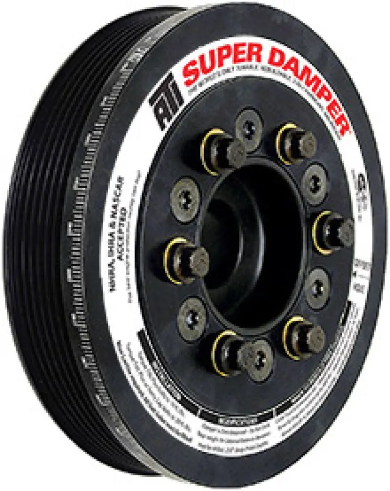 Ati Damper - 7.795In - Alum - 8 & 6 Grv - Ford Coyote 5.0 - 15 Percent Od - W/A/C Pulley 1