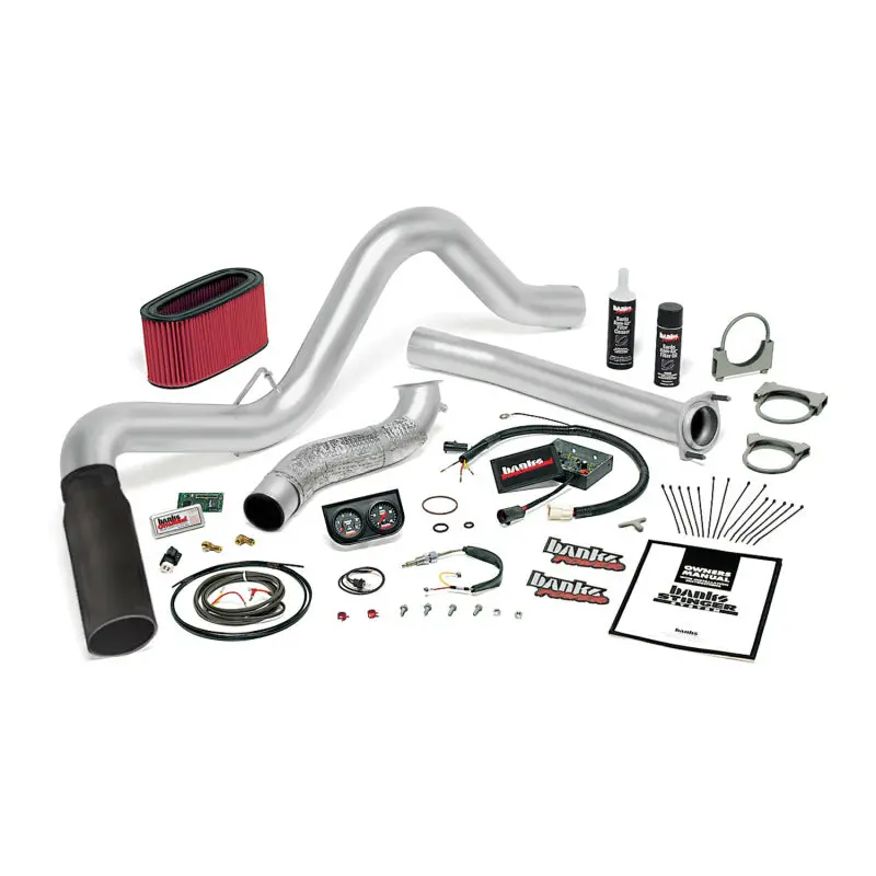 Banks Power Stinger Exhaust System For 1994–1995.5 Ford 7.3L Diesel – Stainless Steel Single Exit With Matte Black Tip 1