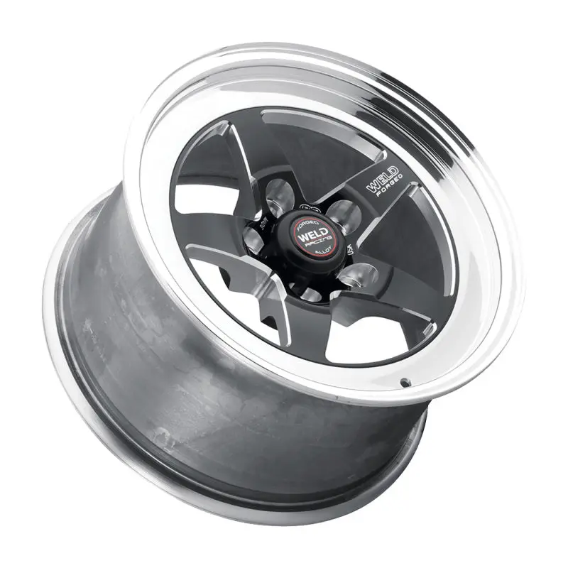 Weld S71 Forged Aluminum Wheel – 15X9.33", 5X4.5" Bolt Pattern, 5.5" Backspace, Matte Black (Low Pad, Non-Beadlock) 2