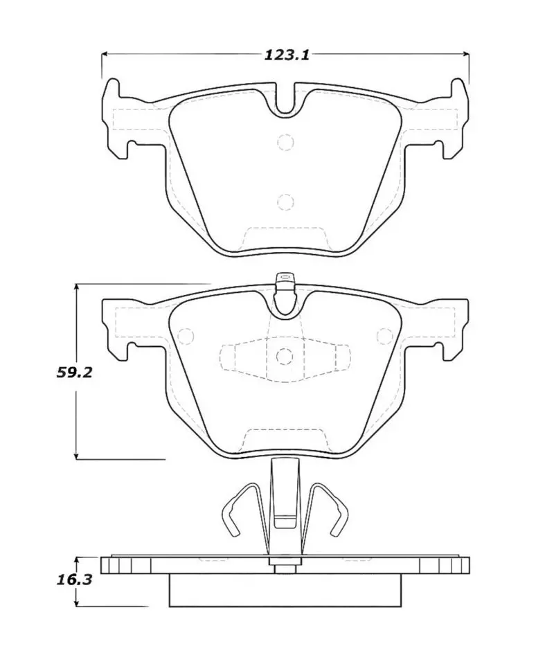 Stoptech Street Touring Rear Brake Pads For 2006 Bmw 330 Series (Excluding E90 Chassis) 1