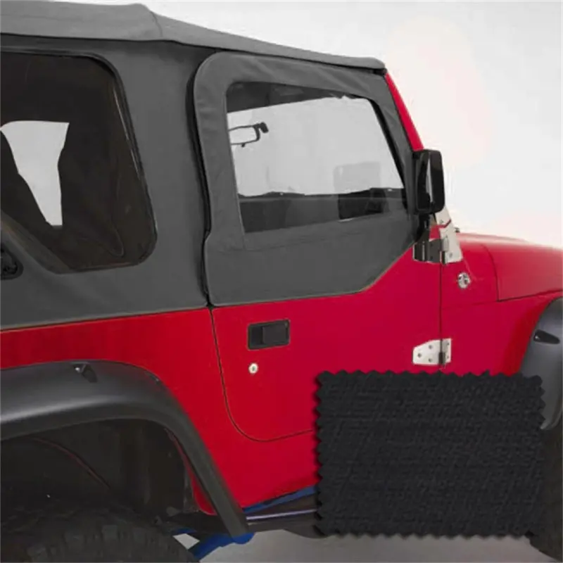 Rugged Ridge Upper Soft Door Kit – Black Diamond Finish For 2003–2006 Jeep Wrangler 1