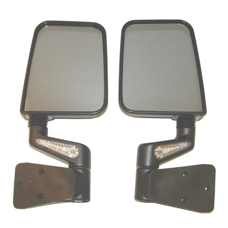 Rugged Ridge 87-02 Jeep Wrangler Yj/Tj Black Heated Door Mirror Kit W/ Led Signals 1