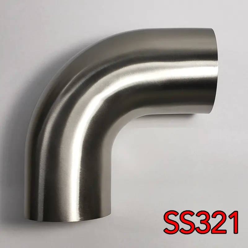 Stainless Bros Ss321 Mandrel-Bent 90° Elbow — 1.625In Od, 1D Radius, 16Ga Wall Thickness 1