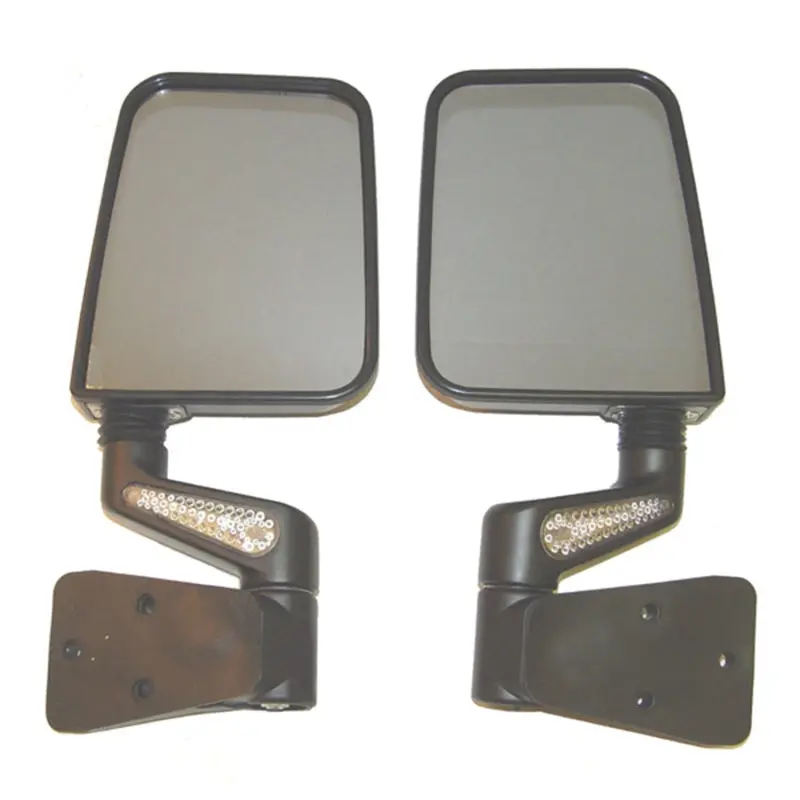 Rugged Ridge 87-02 Jeep Wrangler Yj/Tj Black Heated Door Mirror Kit W/ Led Signals 2