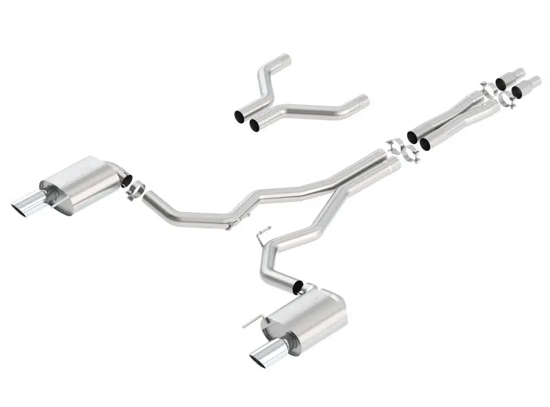 Borla S-Type Cat-Back Exhaust System For 2015–2017 Ford Mustang Gt 5.0L V8 – 3" Pipe, 4" Tips, Manual/Automatic Compatible 1
