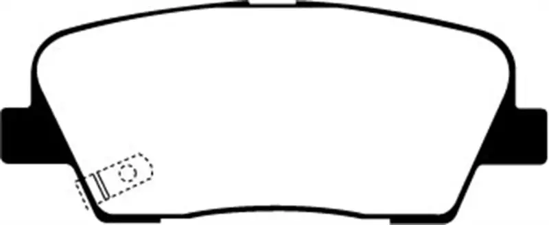 Ebc Yellowstuff Rear Brake Pads For 2006–2009 Hyundai Entourage 3.8L 1