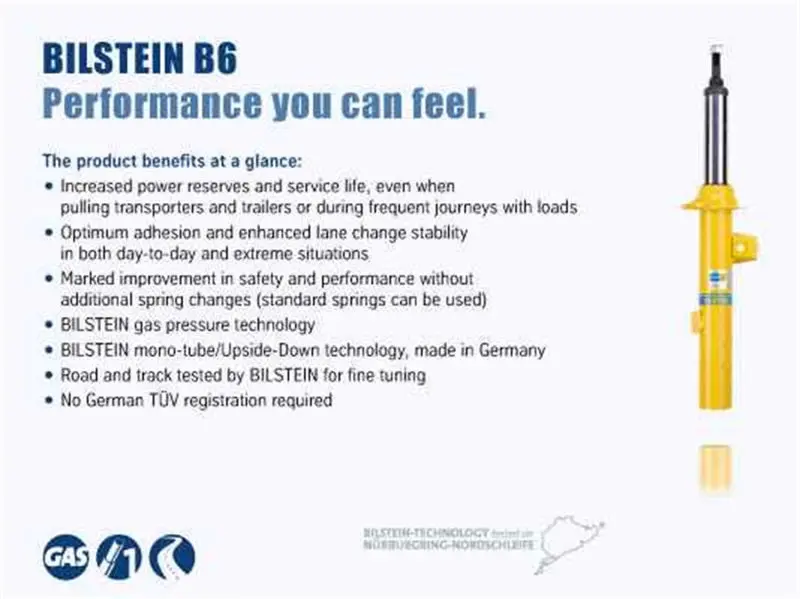 Bilstein B6 Rear Shock Absorber For 2009 Bmw Z4 Sdrive30I 1