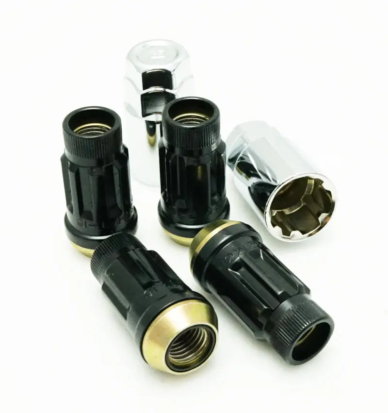Wheel Mate Muteki Sr45R Locking Lug Nut Set – 12×1.25 Thread, Black Finish (4-Piece) 1