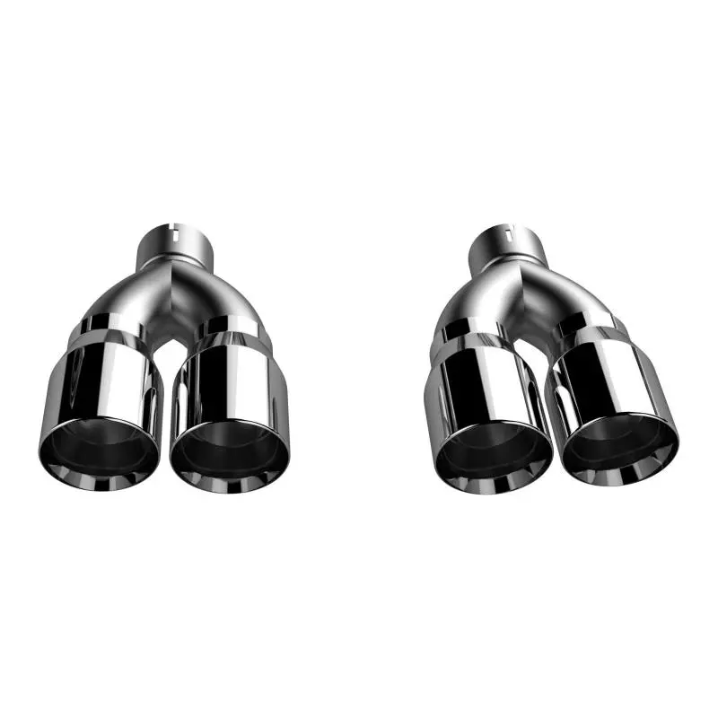 Qtp Screamer Exhaust System For 2015–2018 Dodge Challenger 6.2L/6.4L – 3-Inch Stainless Steel, Quad-Tip Adapter 1