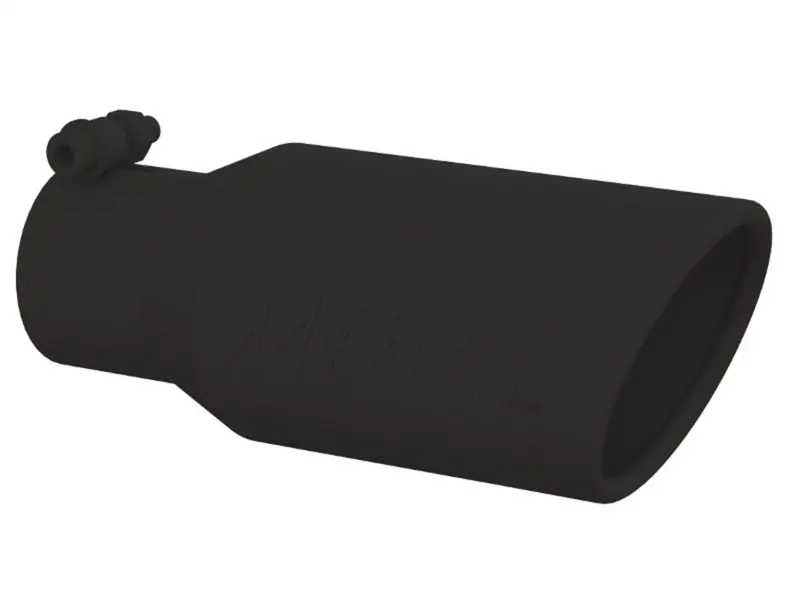 Mbrp Universal Angled Exhaust Tip – 4" Outer Diameter, 2.75" Inlet, 10" Length, Black Powder Coat 1