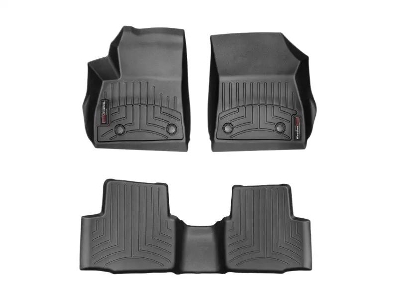 Wt Floorliner Custom-Fit Front Floor Mat – Black Heavy-Duty Interior Liner 1