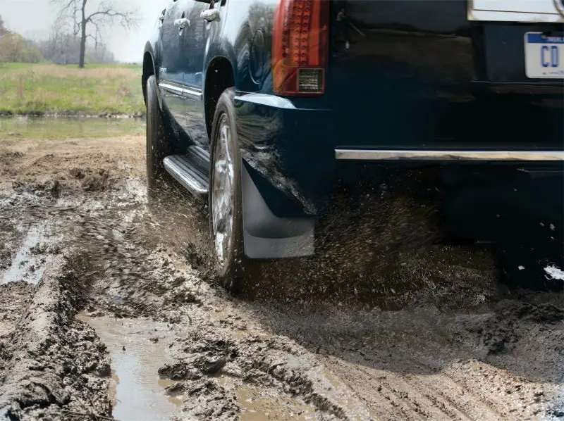 Weathertech No-Drill Mudflaps For 2007–2013 Chevrolet Avalanche – Black 1