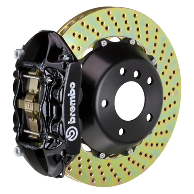 Brembo 12-16 991.1 C2 Rear Gt Bbk 4 Piston Cast 380X28 2Pc Rotor Drilled-Black 1