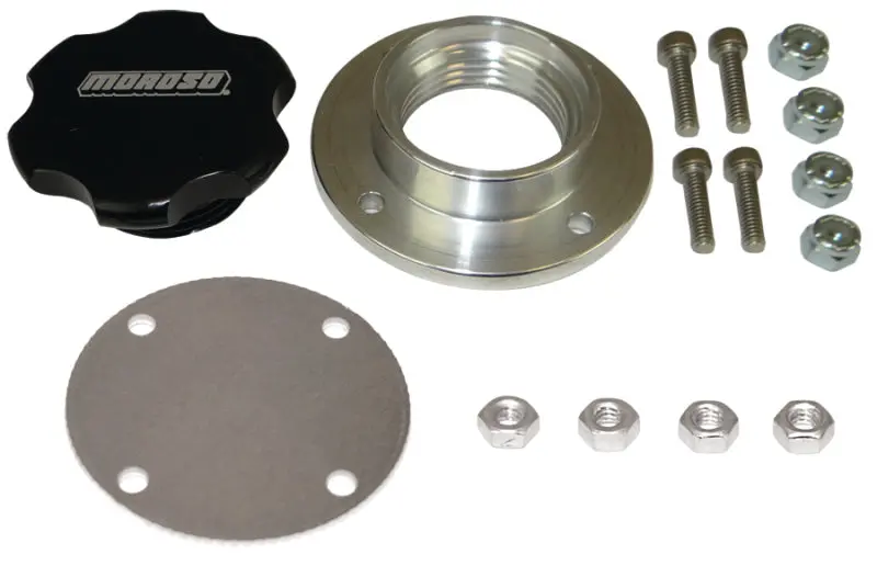 Moroso Non-Weld Filler Cap Kit — 1-1/4"-12 Unf Thread, 1.5" Outer Diameter 1