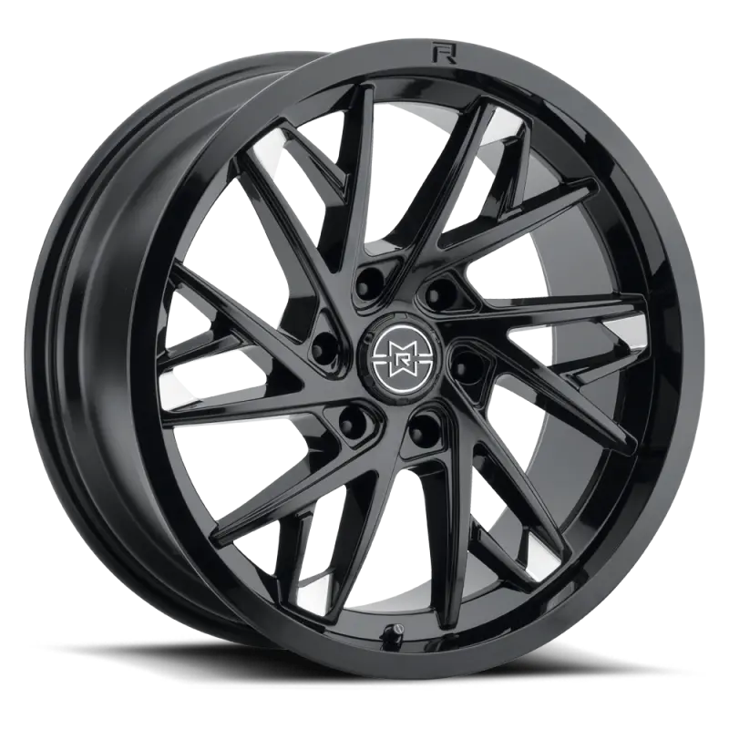 Method Raised Mr801 22X12 / 8X180 Bp / -40Mm Offset / 124.1Mm Bore - Gloss Black Milled Wheel 1