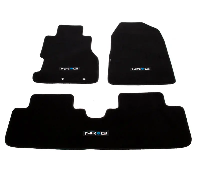 Nrg Logo Embroidered Floor Mat Set – 3-Piece For 2002–2003 Honda Civic Si 3-Door Coupe 1