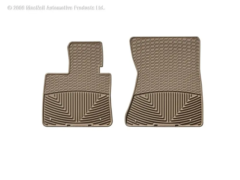 Weathertech Front Rubber Floor Mats – Tan, Compatible With 2007–2013 Bmw X5 1