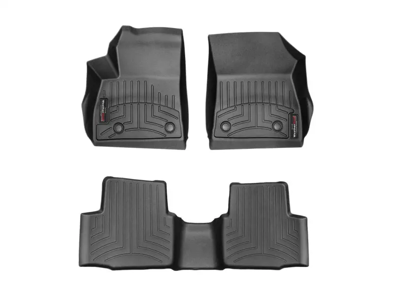 Wt Floorliner Custom-Fit Front Floor Mat – Black Heavy-Duty Interior Liner 2