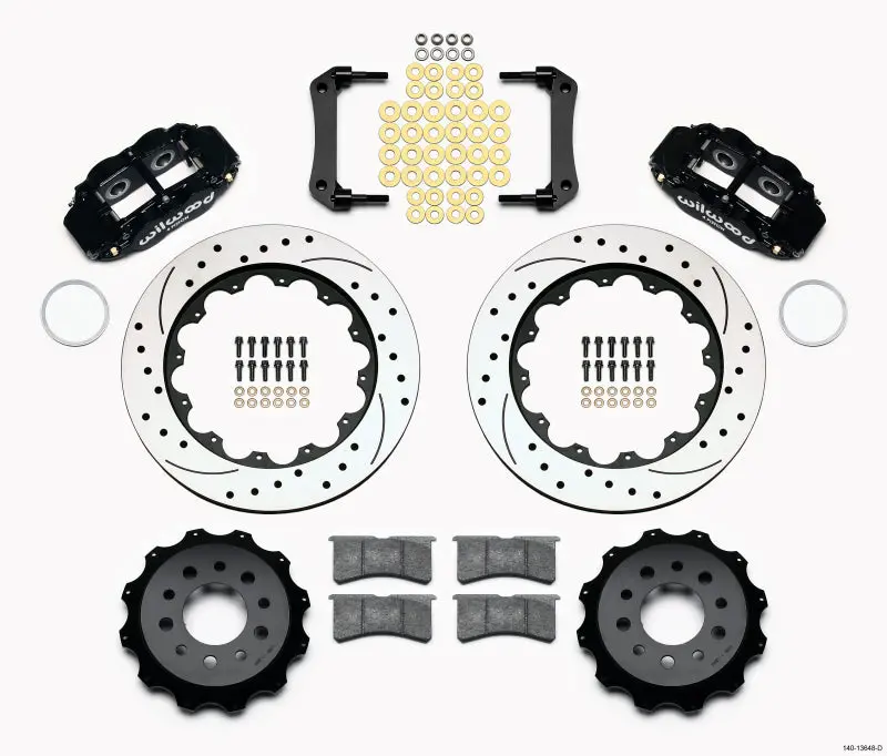 Wilwood Narrow Superlite 4R Rear Brake Kit – 14In Drilled Rotors For Morrison Multilink Irs (2010–2015 Camaro Platform) 1