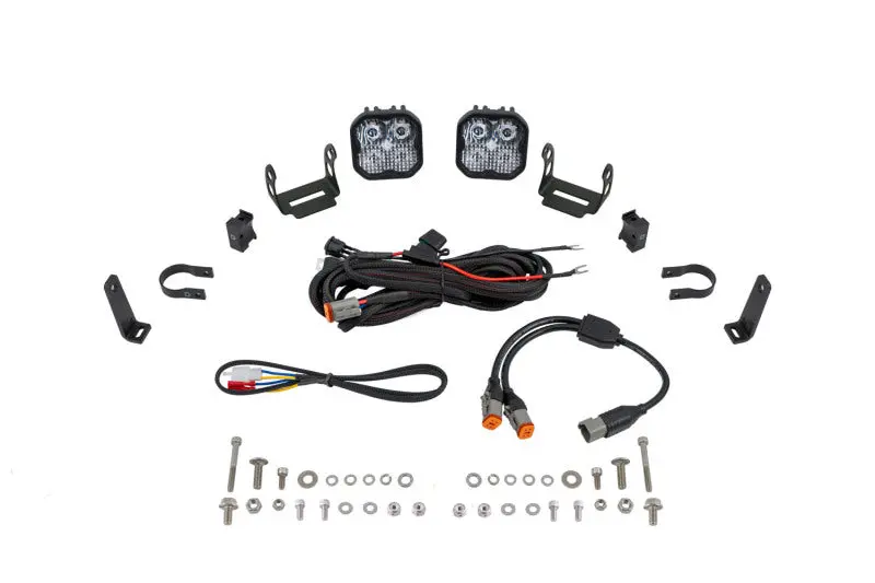 Diode Dynamics Ss3 Led Bumper 1 1/2 In Roll Bar Kit Max - White Combo (Pair) 1