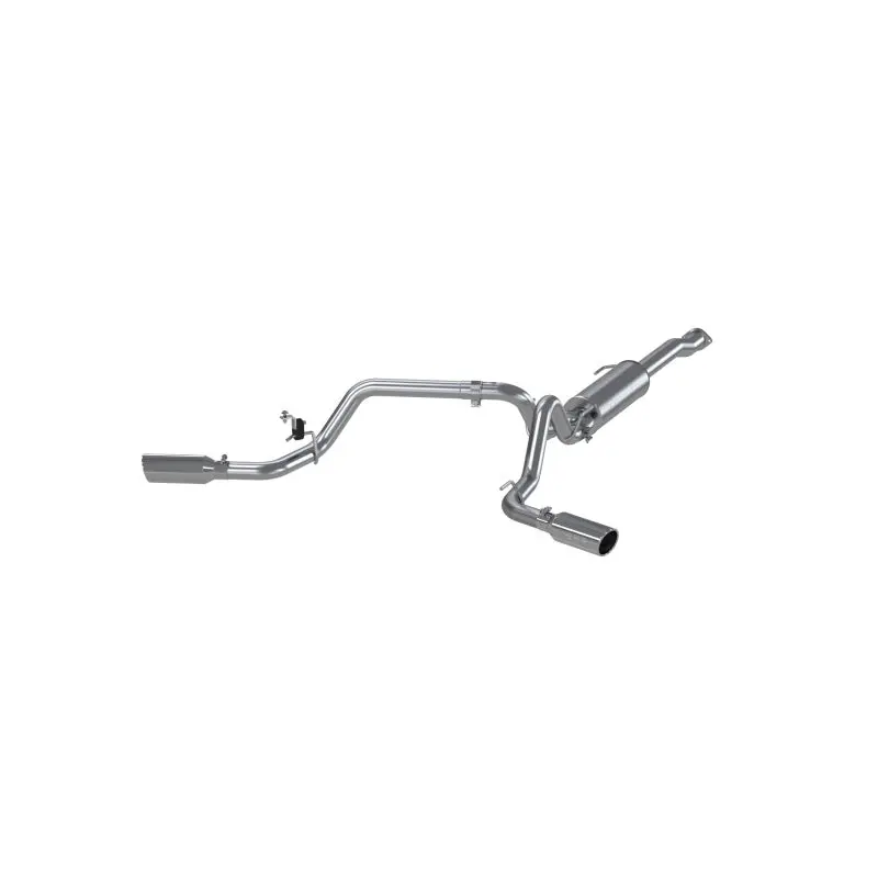 Mbrp Aluminized Cat-Back Exhaust System With Turn-Down Tip For 2016 Toyota Tacoma 3.5L V6 2