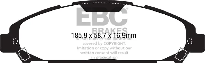 Ebc Greenstuff 2000 Series High-Performance Street Brake Pads 2
