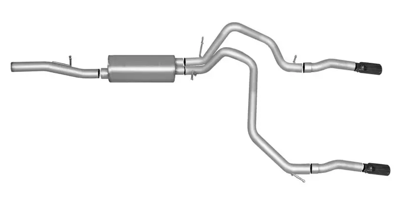 Gibson Stainless Steel Cat-Back Exhaust System – Dual Split Design For 2010–2019 Chevrolet Tahoe Ls (5.3L) 1