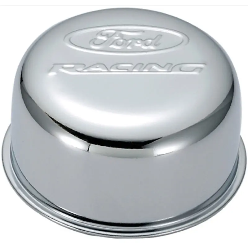 Ford Racing Chrome Twist-Style Breather Cap With Embossed Logo 1