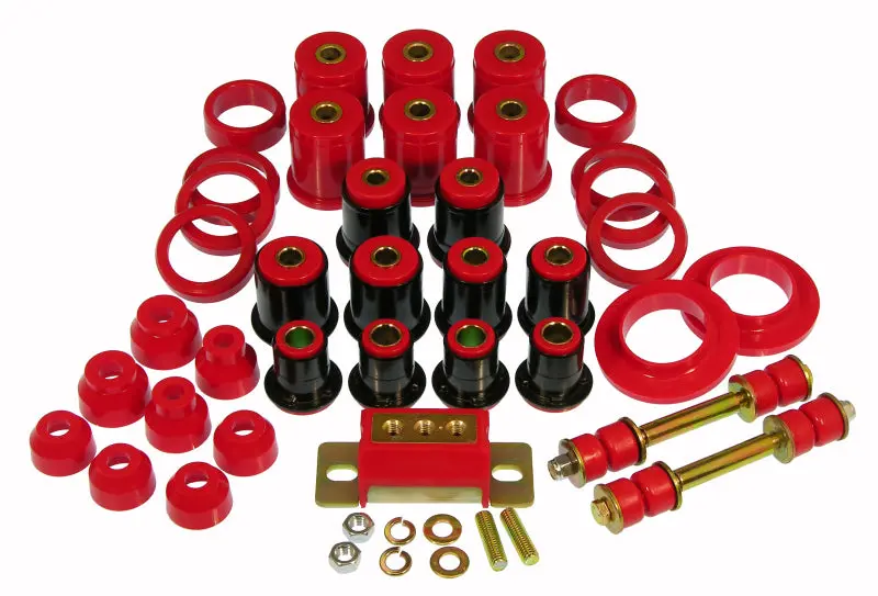 Prothane Total Suspension Bushing Kit For 1980–1990 Chevy Full-Size Trucks – Red Polyurethane 1