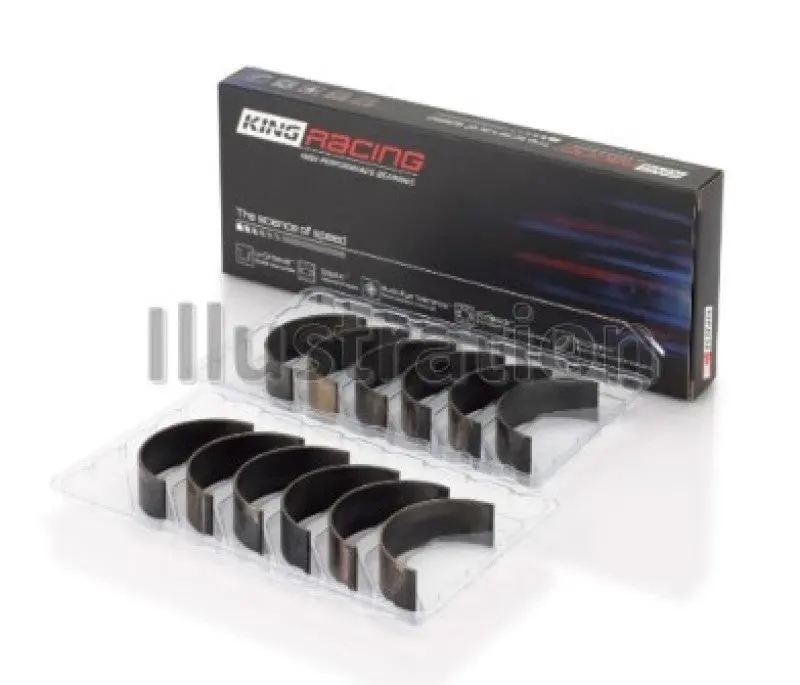 King Xp Series Connecting Rod Bearing Set – 0.10" Oversize For Chevrolet 200/229Ci Inline-Six Engines 1