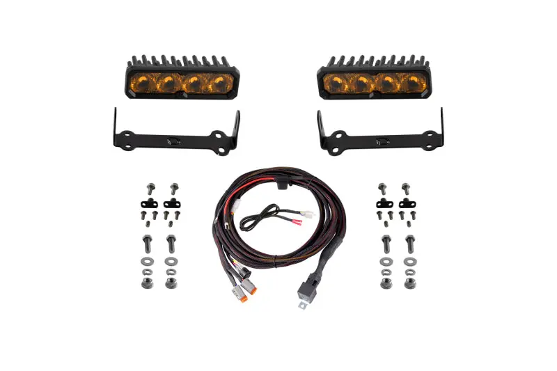 Diode Dynamics Ss6 Max Led Driving Light Kit – 3000K Yellow Output For 2014–2024 Toyota 4Runner 1