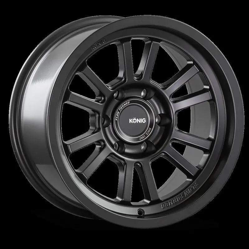 Konig Ht1 Matte Black Alloy Wheel – 17X9, 5X127, Et-12 1