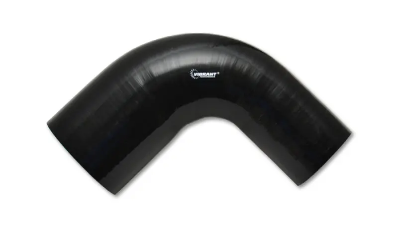 Vibrant Gloss Black Silicone Transition Elbow – 1.75" To 2" Id, 4" Length, 90° Angle 1