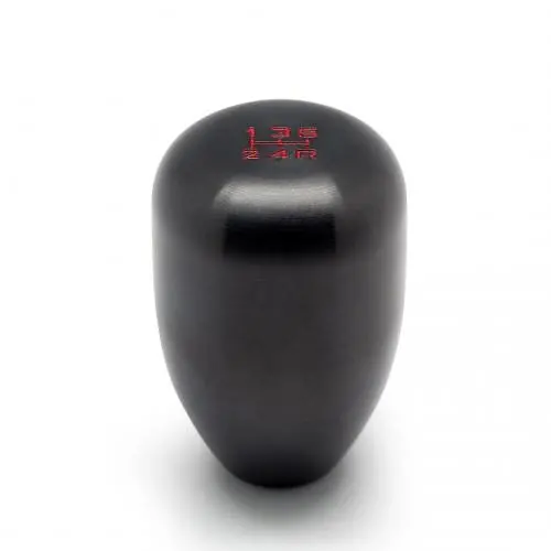 Blox Racing 6-Speed Billet Aluminum Shift Knob – Gunmetal Finish, 10×1.25Mm Thread 1
