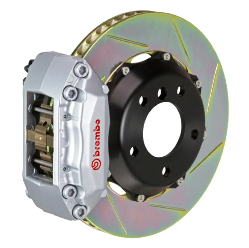 Brembo Gt Big Brake Kit For 2003–2007 Honda Accord (7Th Gen) & 2004–2008 Acura Tsx – Front, Slotted 328X28Mm Two-Piece Rotors, Silver Finish 1