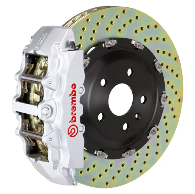 Brembo Gt Big Brake Kit – Front, 6-Piston Calipers With 380X34Mm Drilled Two-Piece Rotors For 2018+ Audi Sq5 (Fy) 1