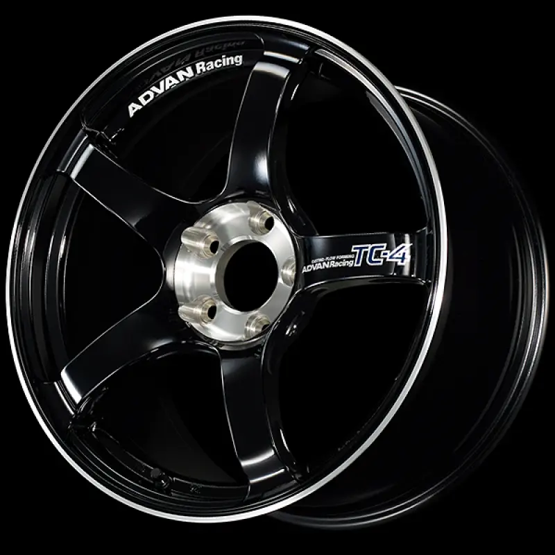 Advan Tc-4 Se 16X5.5 / +38 Offset / 4-100 / 63Mm Bore / Racing Gloss Black & Diamond Cut 1