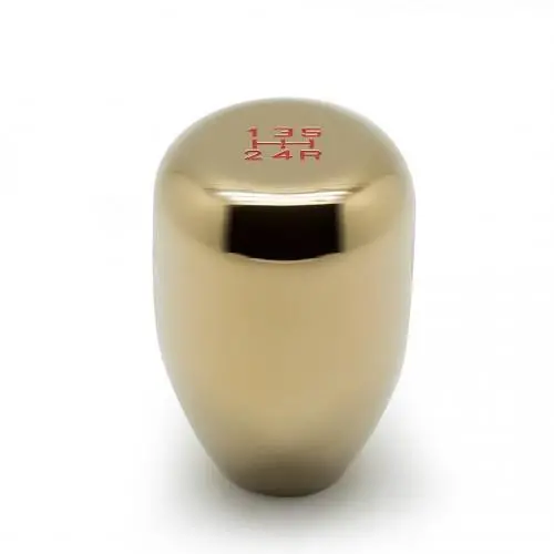 Blox Racing 6-Speed Billet Aluminum Shift Knob – Gunmetal Finish, 10×1.25Mm Thread 2